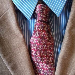 Golden Mantella Frog Tie in Red Colorway